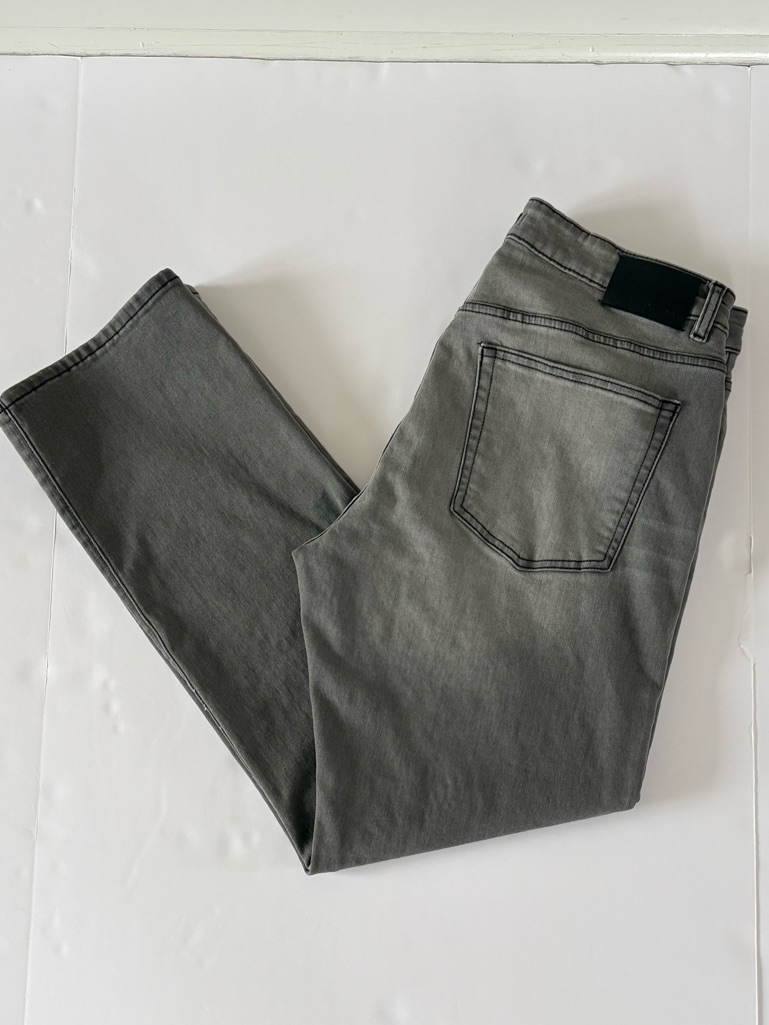 Dl1961 Performance Men's Grey Avery Relaxed Straight Jeans 36x32